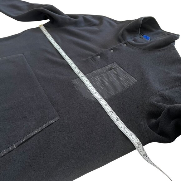Kit‎ & Ace Mens 1/4 Snap Fleece Black Size Large Outdoor Hiking Athleisure - Picture 7 of 8